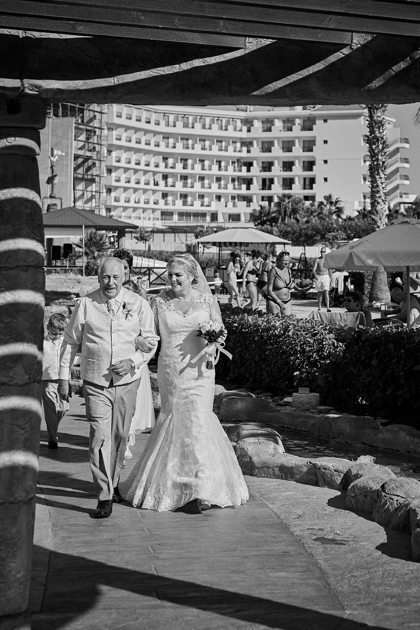Monochrome, Black and White, B&W, Wedding photography of Kara and Ian taken at The Sentido Cypria Bay, in Pafos, Cyprus by Cyprus Wedding photographer - Richard King. September 2018. The wedding included a trip on a wedding bus. Monochrome, Black and White, B&W, Wedding photography of Kara and Ian taken at The Sentido Cypria Bay, in Pafos, Cyprus by Cyprus Wedding photographer - Richard King. September 2018. The wedding included a trip on a wedding bus.