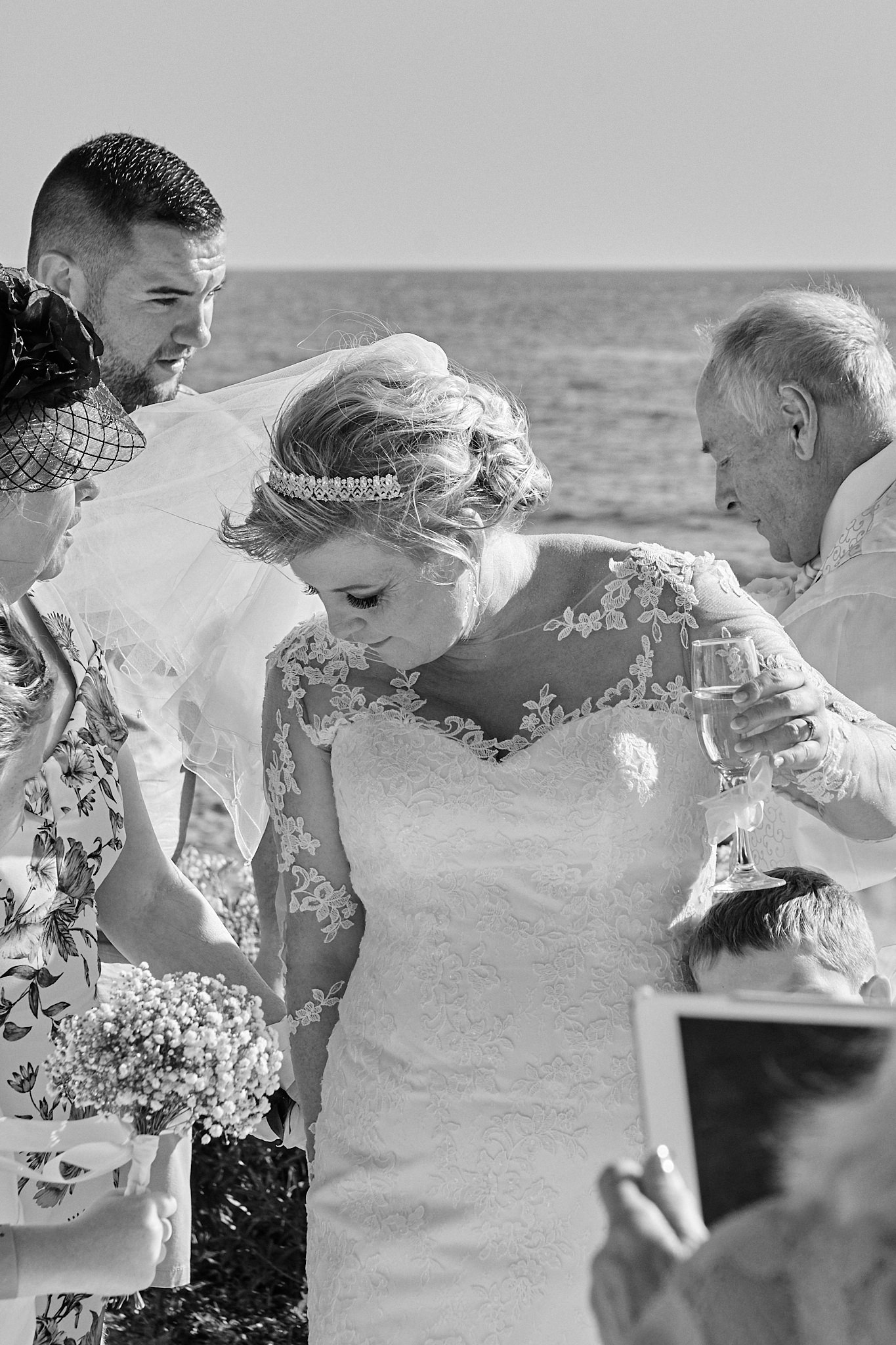 Monochrome, Black and White, B&W, Wedding photography of Kara and Ian taken at The Sentido Cypria Bay, in Pafos, Cyprus by Cyprus Wedding photographer - Richard King. September 2018. The wedding included a trip on a wedding bus. Monochrome, Black and White, B&W, Wedding photography of Kara and Ian taken at The Sentido Cypria Bay, in Pafos, Cyprus by Cyprus Wedding photographer - Richard King. September 2018. The wedding included a trip on a wedding bus.