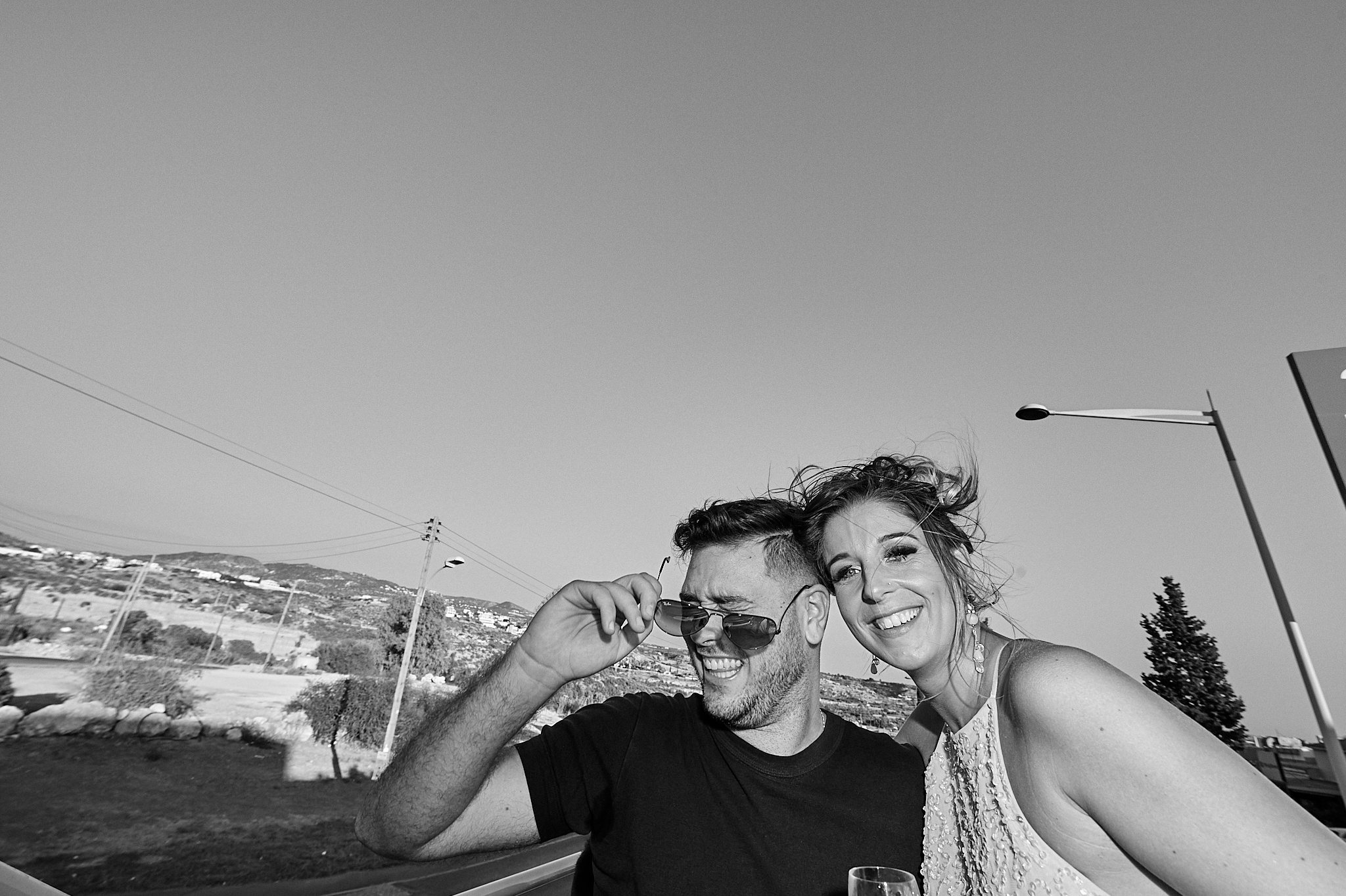 Monochrome, Black and White, B&W, Wedding photography of Kara and Ian taken at The Sentido Cypria Bay, in Pafos, Cyprus by Cyprus Wedding photographer - Richard King. September 2018. The wedding included a trip on a wedding bus. Monochrome, Black and White, B&W, Wedding photography of Kara and Ian taken at The Sentido Cypria Bay, in Pafos, Cyprus by Cyprus Wedding photographer - Richard King. September 2018. The wedding included a trip on a wedding bus.