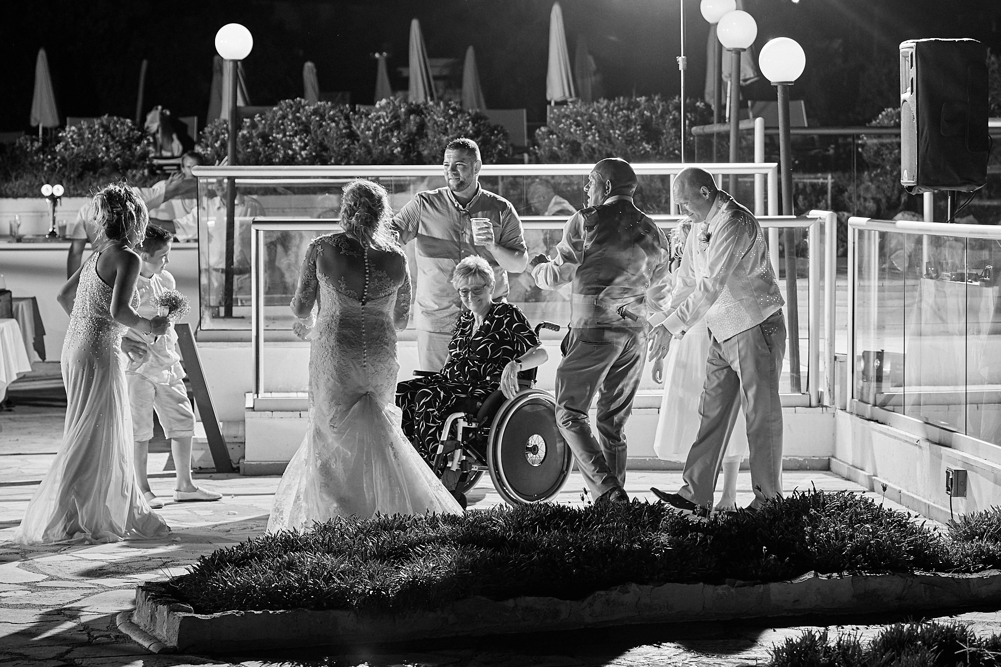 Monochrome, Black and White, B&W, Wedding photography of Kara and Ian taken at The Sentido Cypria Bay, in Pafos, Cyprus by Cyprus Wedding photographer - Richard King. September 2018. The wedding included a trip on a wedding bus. Monochrome, Black and White, B&W, Wedding photography of Kara and Ian taken at The Sentido Cypria Bay, in Pafos, Cyprus by Cyprus Wedding photographer - Richard King. September 2018. The wedding included a trip on a wedding bus.