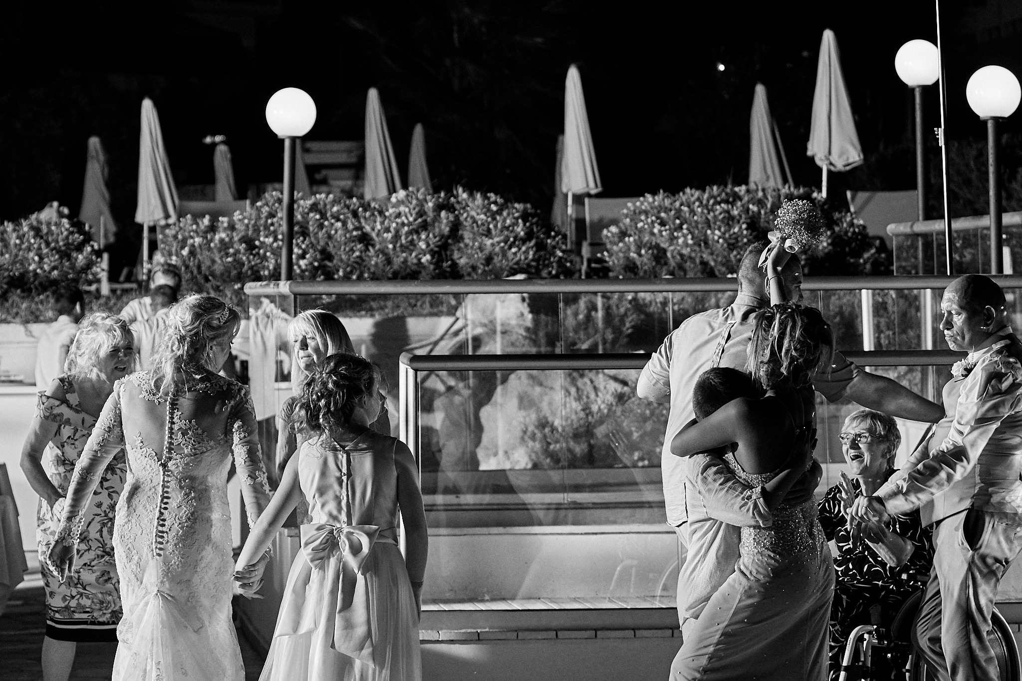 Monochrome, Black and White, B&W, Wedding photography of Kara and Ian taken at The Sentido Cypria Bay, in Pafos, Cyprus by Cyprus Wedding photographer - Richard King. September 2018. The wedding included a trip on a wedding bus. Monochrome, Black and White, B&W, Wedding photography of Kara and Ian taken at The Sentido Cypria Bay, in Pafos, Cyprus by Cyprus Wedding photographer - Richard King. September 2018. The wedding included a trip on a wedding bus.