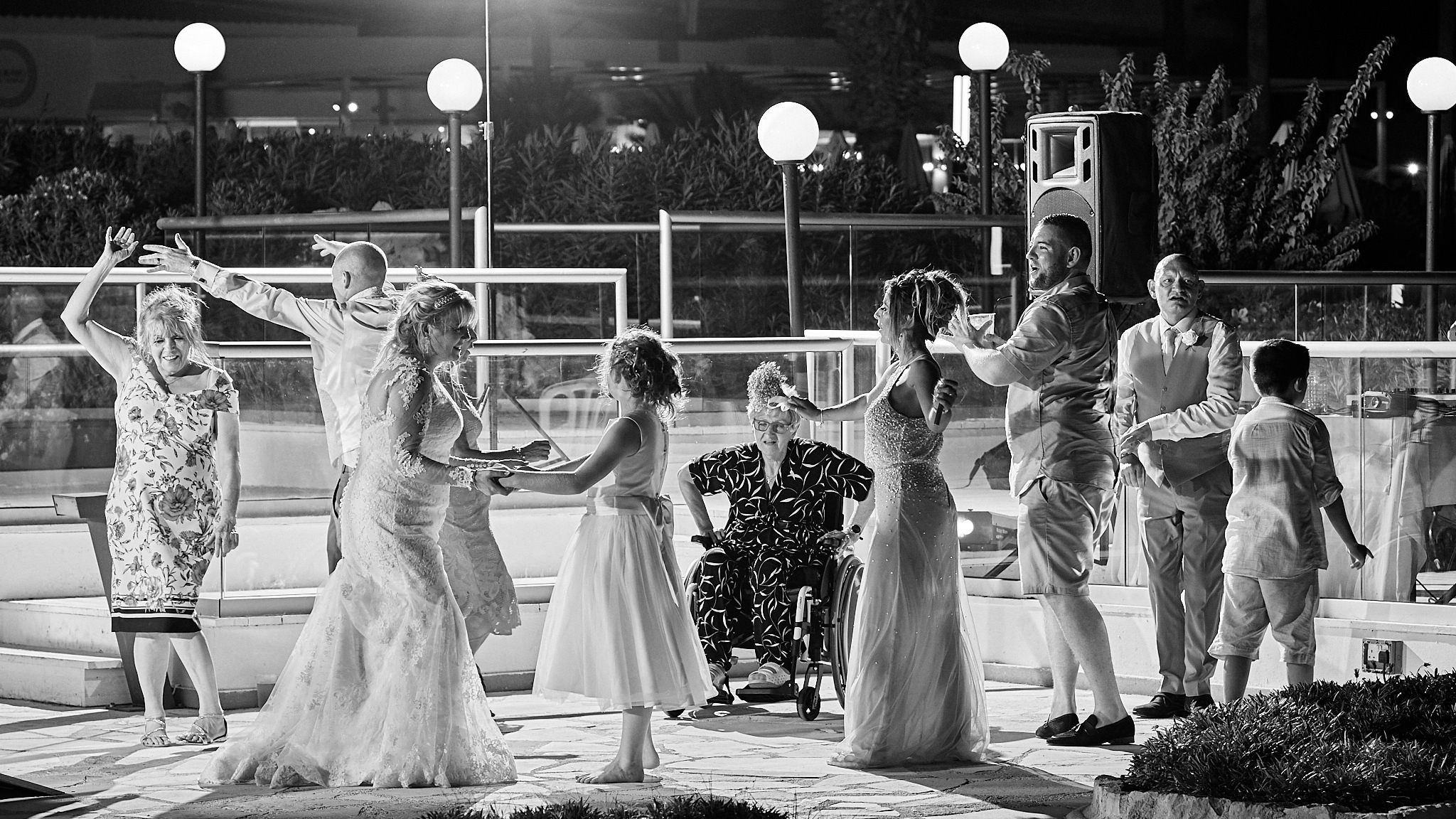 Monochrome, Black and White, B&W, Wedding photography of Kara and Ian taken at The Sentido Cypria Bay, in Pafos, Cyprus by Cyprus Wedding photographer - Richard King. September 2018. The wedding included a trip on a wedding bus. Monochrome, Black and White, B&W, Wedding photography of Kara and Ian taken at The Sentido Cypria Bay, in Pafos, Cyprus by Cyprus Wedding photographer - Richard King. September 2018. The wedding included a trip on a wedding bus.