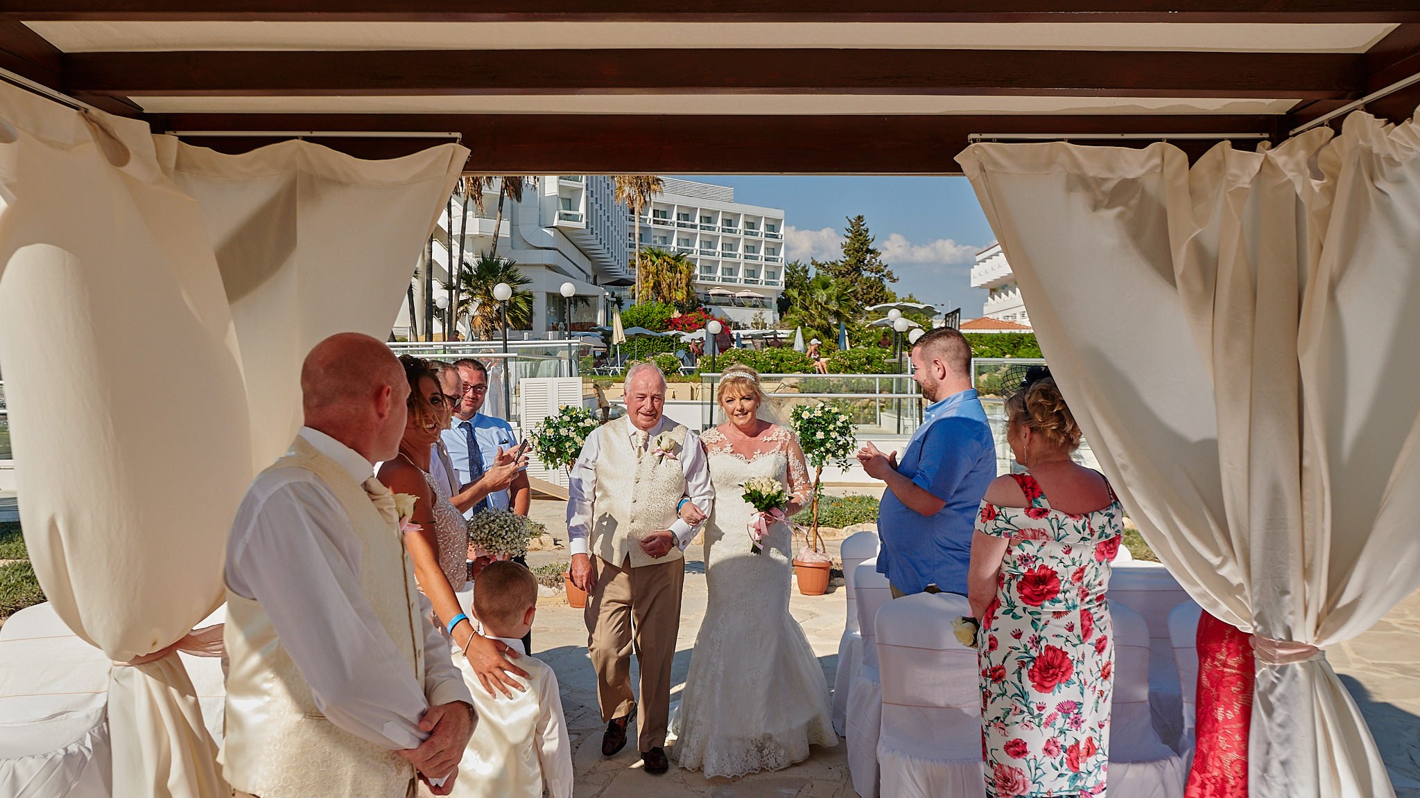 Wedding photography of Kara and Ian taken at The Sentido Cypria Bay, in Pafos, Cyprus by Richard King. September 2018. The wedding included a trip on a wedding bus. Wedding photography of Kara and Ian taken at The Sentido Cypria Bay, in Pafos, Cyprus by Richard King. September 2018. The wedding included a trip on a wedding bus.