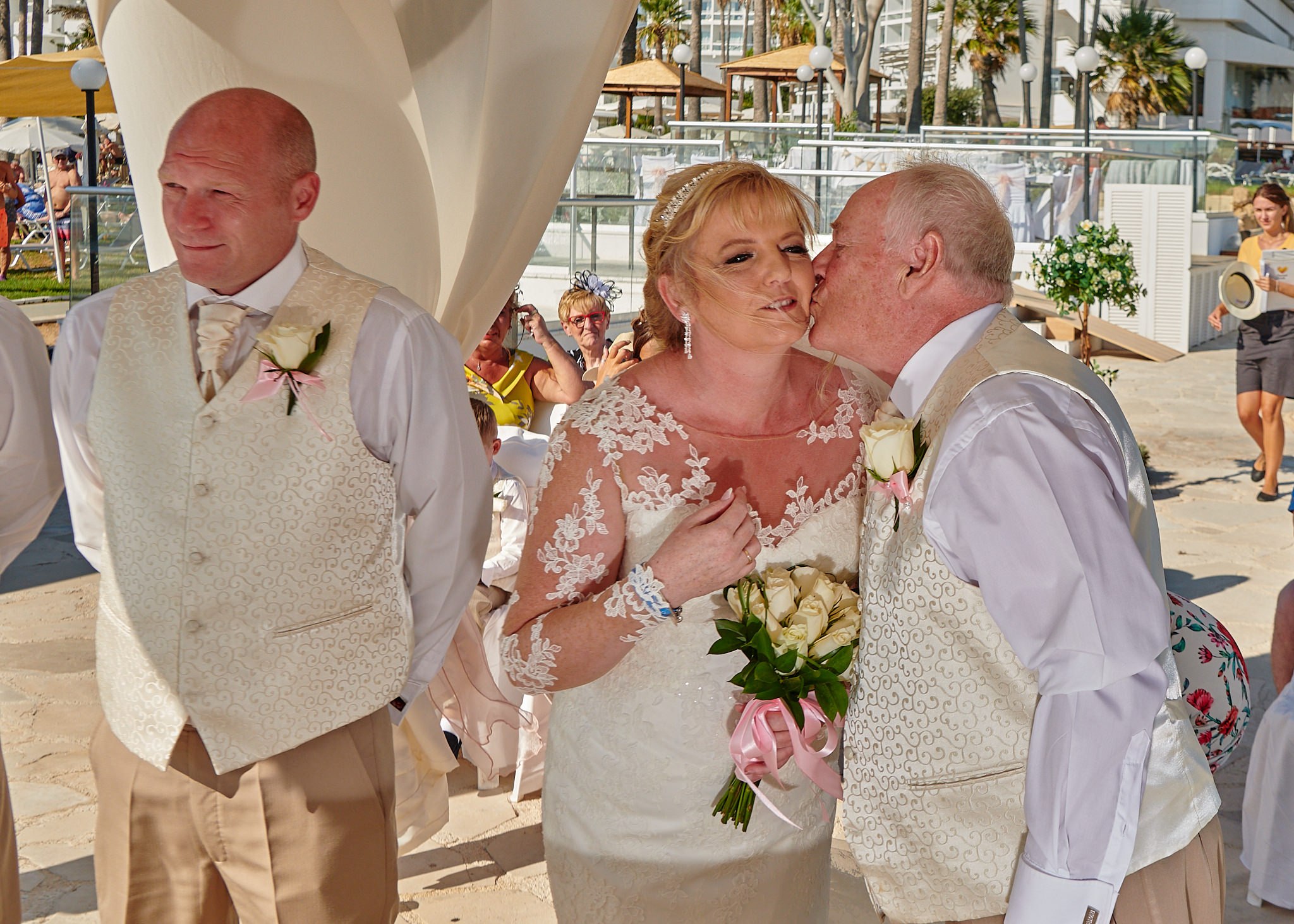 Wedding photography of Kara and Ian taken at The Sentido Cypria Bay, in Pafos, Cyprus by Richard King. September 2018. The wedding included a trip on a wedding bus. Wedding photography of Kara and Ian taken at The Sentido Cypria Bay, in Pafos, Cyprus by Richard King. September 2018. The wedding included a trip on a wedding bus.