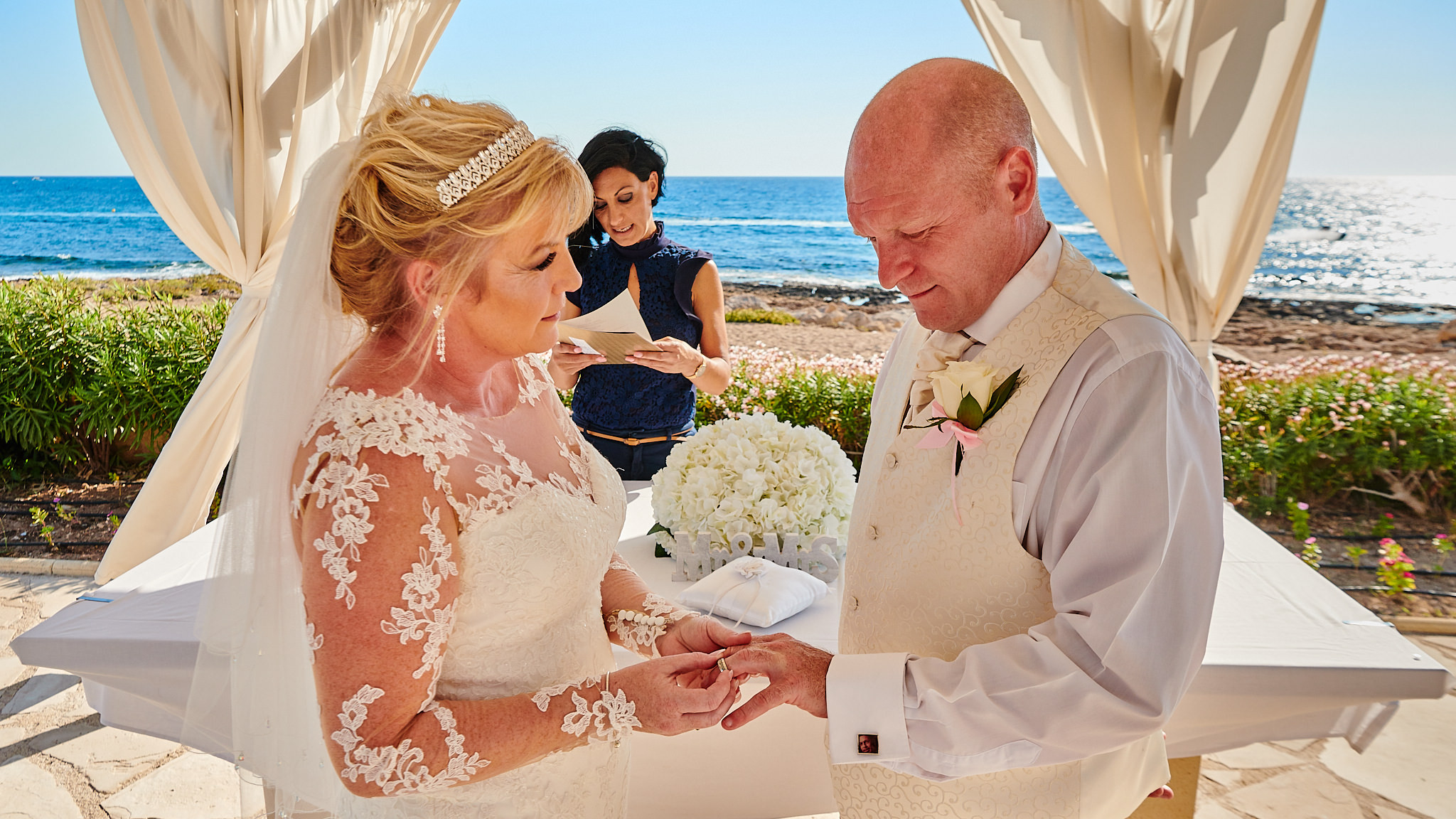 Wedding photography of Kara and Ian taken at The Sentido Cypria Bay, in Pafos, Cyprus by Richard King. September 2018. The wedding included a trip on a wedding bus. Wedding photography of Kara and Ian taken at The Sentido Cypria Bay, in Pafos, Cyprus by Richard King. September 2018. The wedding included a trip on a wedding bus.