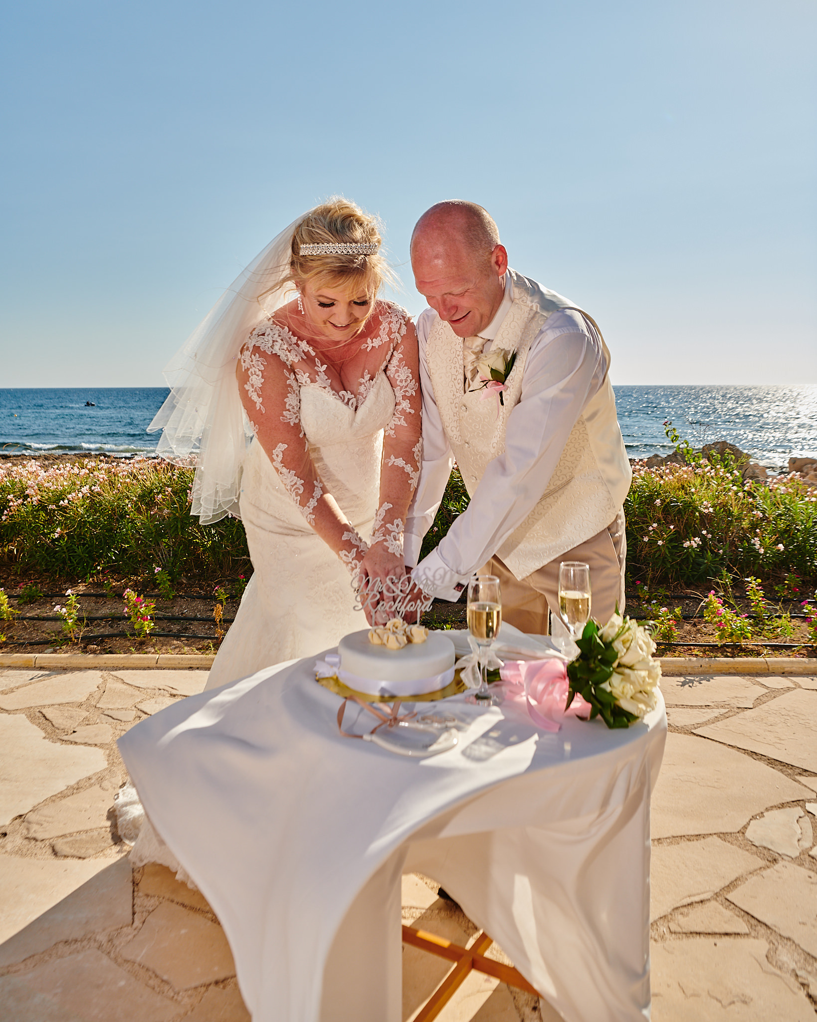 Wedding photography of Kara and Ian taken at The Sentido Cypria Bay, in Pafos, Cyprus by Richard King. September 2018. The wedding included a trip on a wedding bus. Wedding photography of Kara and Ian taken at The Sentido Cypria Bay, in Pafos, Cyprus by Richard King. September 2018. The wedding included a trip on a wedding bus.
