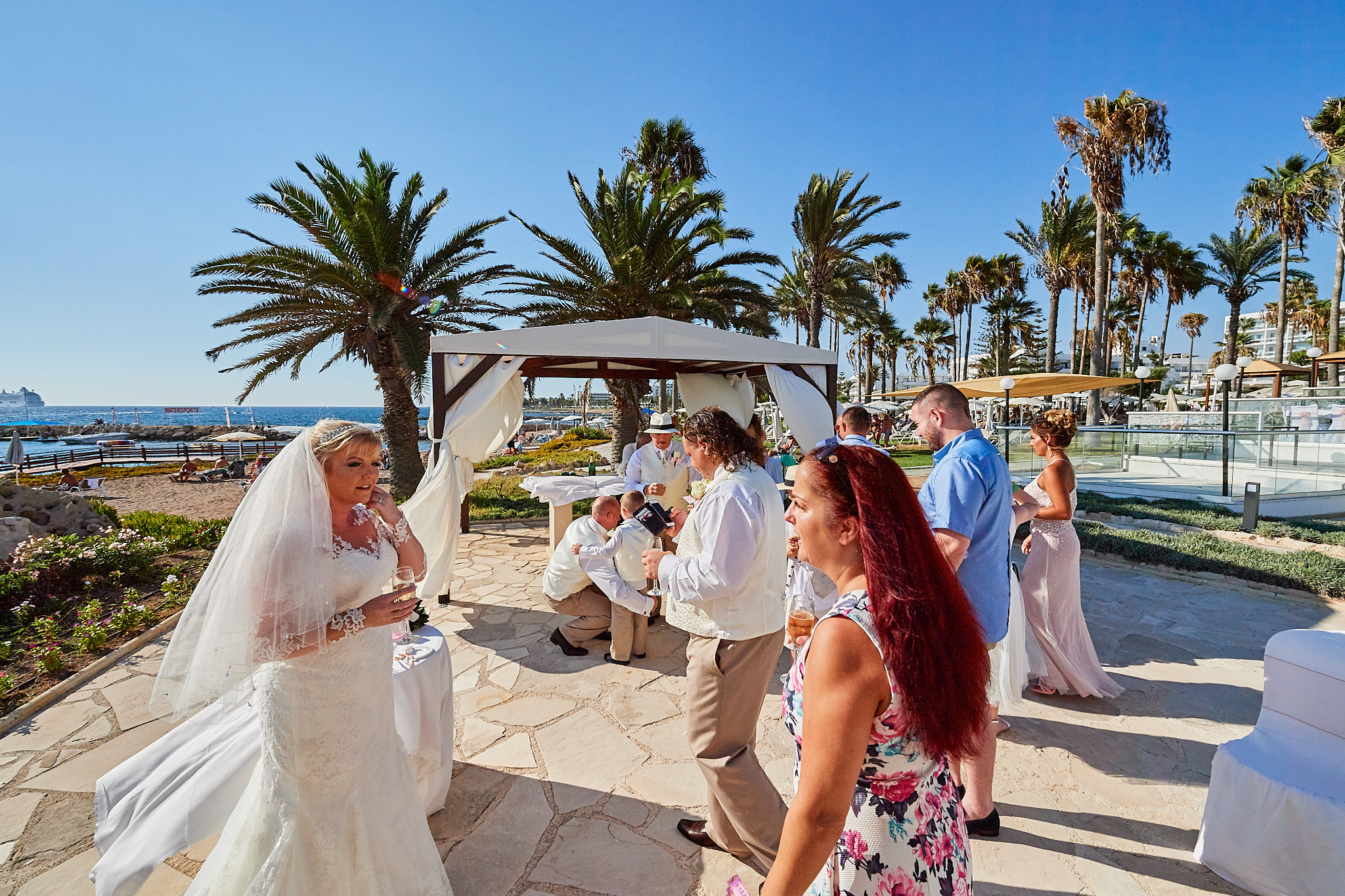 Wedding photography of Kara and Ian taken at The Sentido Cypria Bay, in Pafos, Cyprus by Richard King. September 2018. The wedding included a trip on a wedding bus. Wedding photography of Kara and Ian taken at The Sentido Cypria Bay, in Pafos, Cyprus by Richard King. September 2018. The wedding included a trip on a wedding bus.
