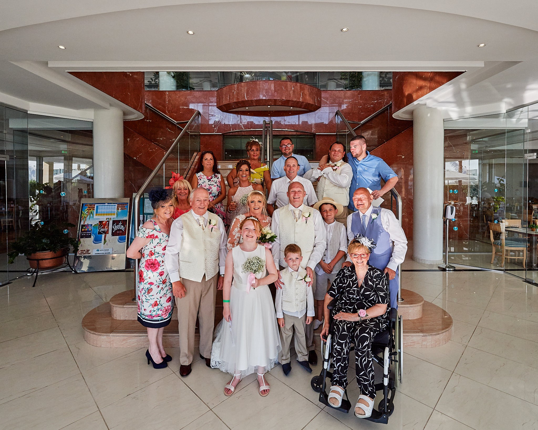 Wedding photography of Kara and Ian taken at The Sentido Cypria Bay, in Pafos, Cyprus by Richard King. September 2018. The wedding included a trip on a wedding bus. Wedding photography of Kara and Ian taken at The Sentido Cypria Bay, in Pafos, Cyprus by Richard King. September 2018. The wedding included a trip on a wedding bus.
