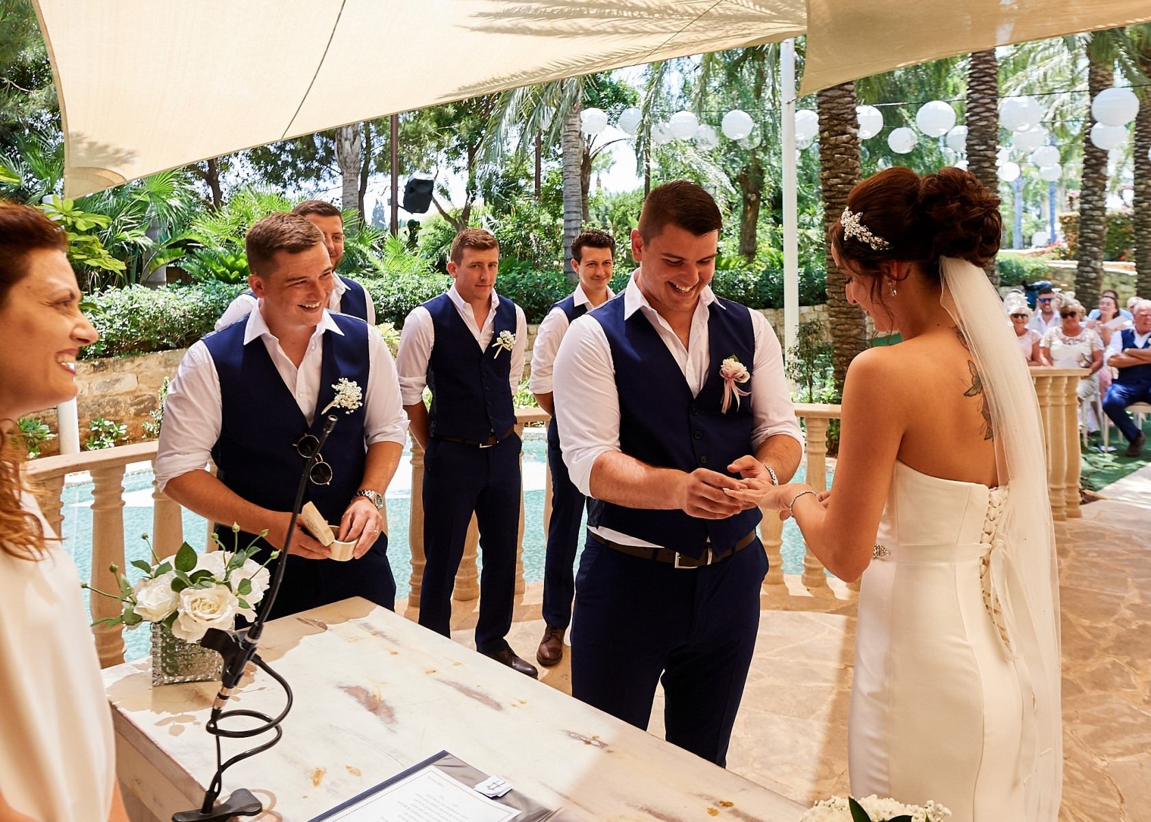 Photograph from the wedding of Shauna and Bradley at the Olympic Lagoon Resort in Ayia Napa