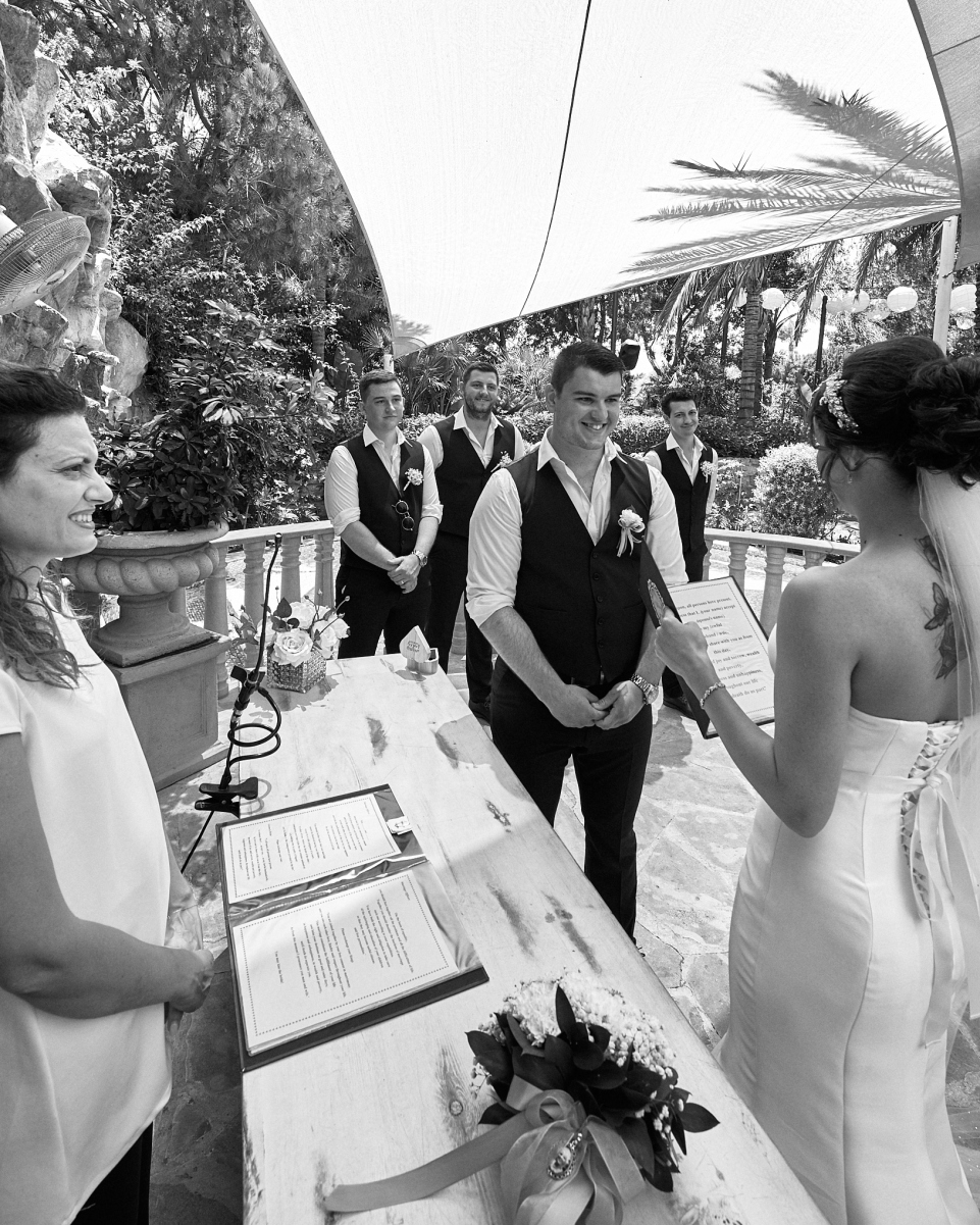 Photograph from the wedding of Shauna and Bradley at the Olympic Lagoon Resort in Ayia Napa