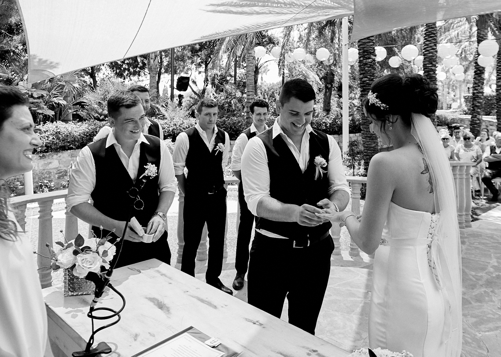 Photograph from the wedding of Shauna and Bradley at the Olympic Lagoon Resort in Ayia Napa